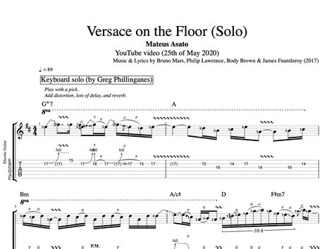 versace on the floor bass tabs|versace on the floor lyrics and chords.